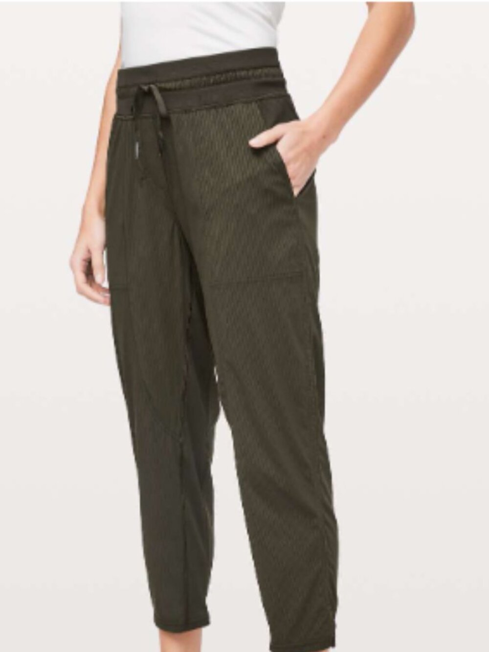 Lululemon Olive Drawstring Utility Jogger Pants EUC